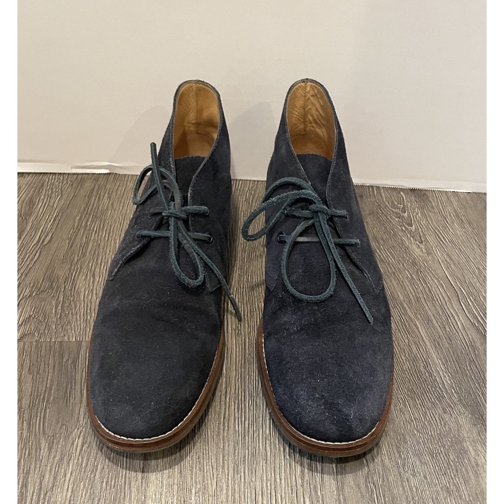 Austen Heller Shoes Chukka Men's Size 9 Blue Suede Leather‎ Lace Up Boots